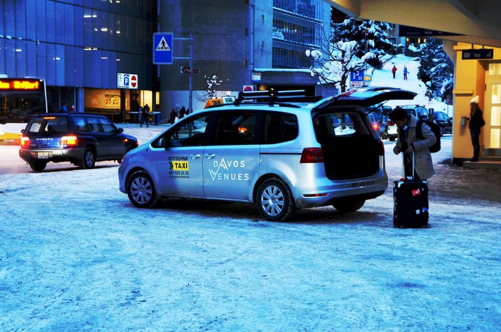 Davos Venues WEF 2021 Branding Taxi