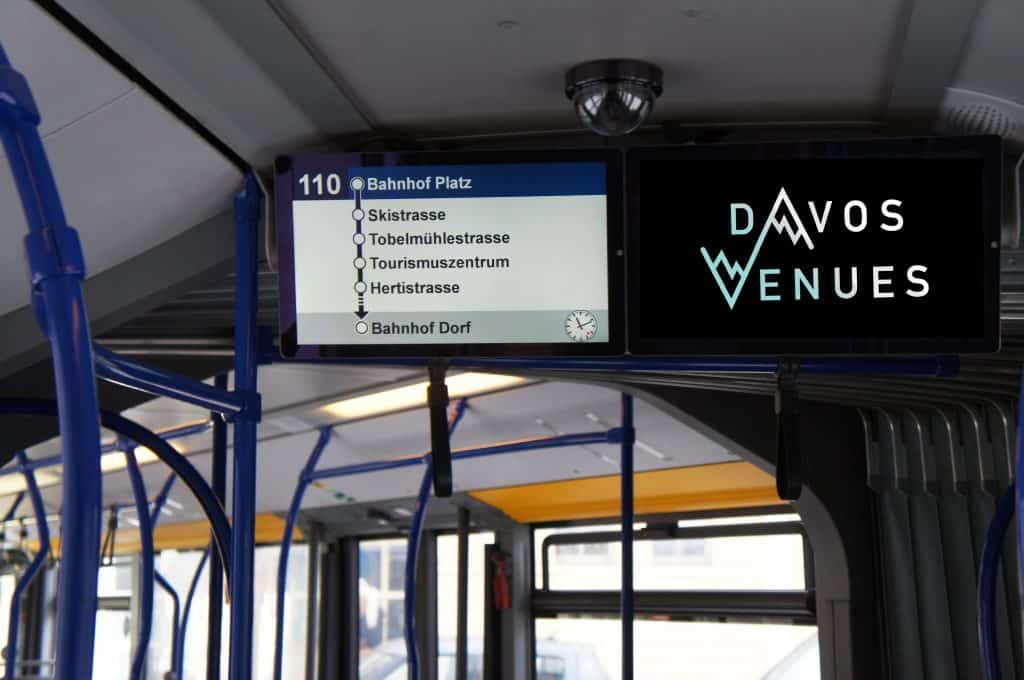 Davos Venues WEF 2021 Branding Bus